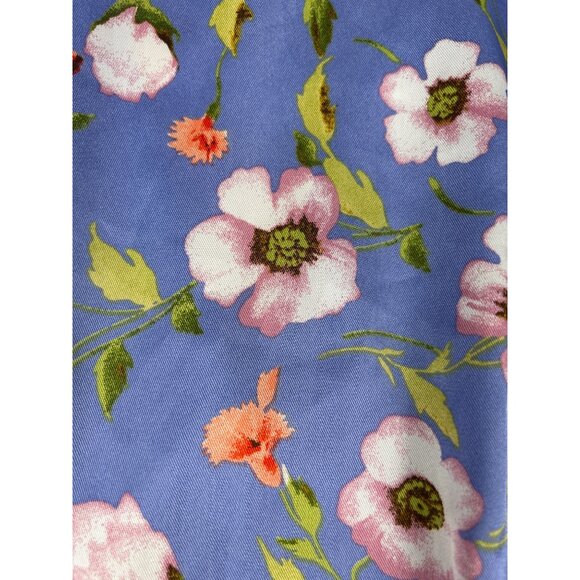 Forever 21 Lavender Floral Peplum Longsleeve Top Size Medium - Picture 6 of 12